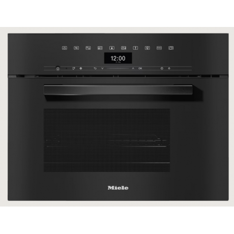MIELE DGM 7440 Εντοιχιζόμενος Φούρνος ατμού με μικροκύματα 40lt 59.5cm Obsidian Black